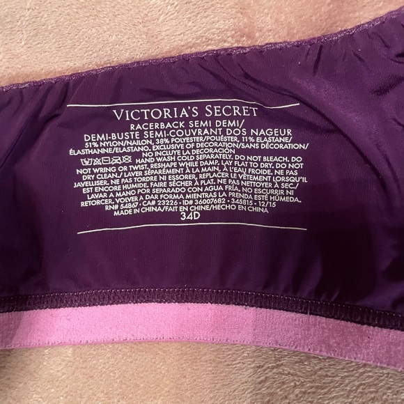 Racerback Semi Demi VS bra - Picture 2 of 4